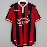 Shop 2017/18 OGC NICE BALOTELLI #9 HOME SHIRT (XL) MACRON, classic football shirts, vintage football shirts & retro soccer jerseys at Cult Kits