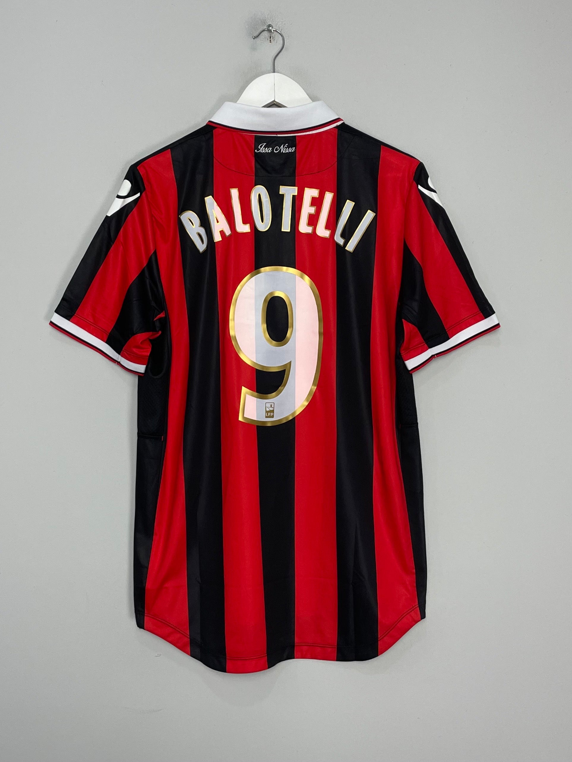 Shop 2017/18 OGC NICE BALOTELLI #9 HOME SHIRT (XL) MACRON, classic football shirts, vintage football shirts & retro soccer jerseys at Cult Kits