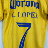 2006/07 CLUB AMERICA C.LOPEZ #7 HOME SHIRT (M) NIKE