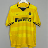 Shop 2003/04 INTER MILAN ADRIANO #10 AWAY SHIRT (M) NIKE, classic football shirts, vintage football shirts & retro soccer jerseys at Cult Kits