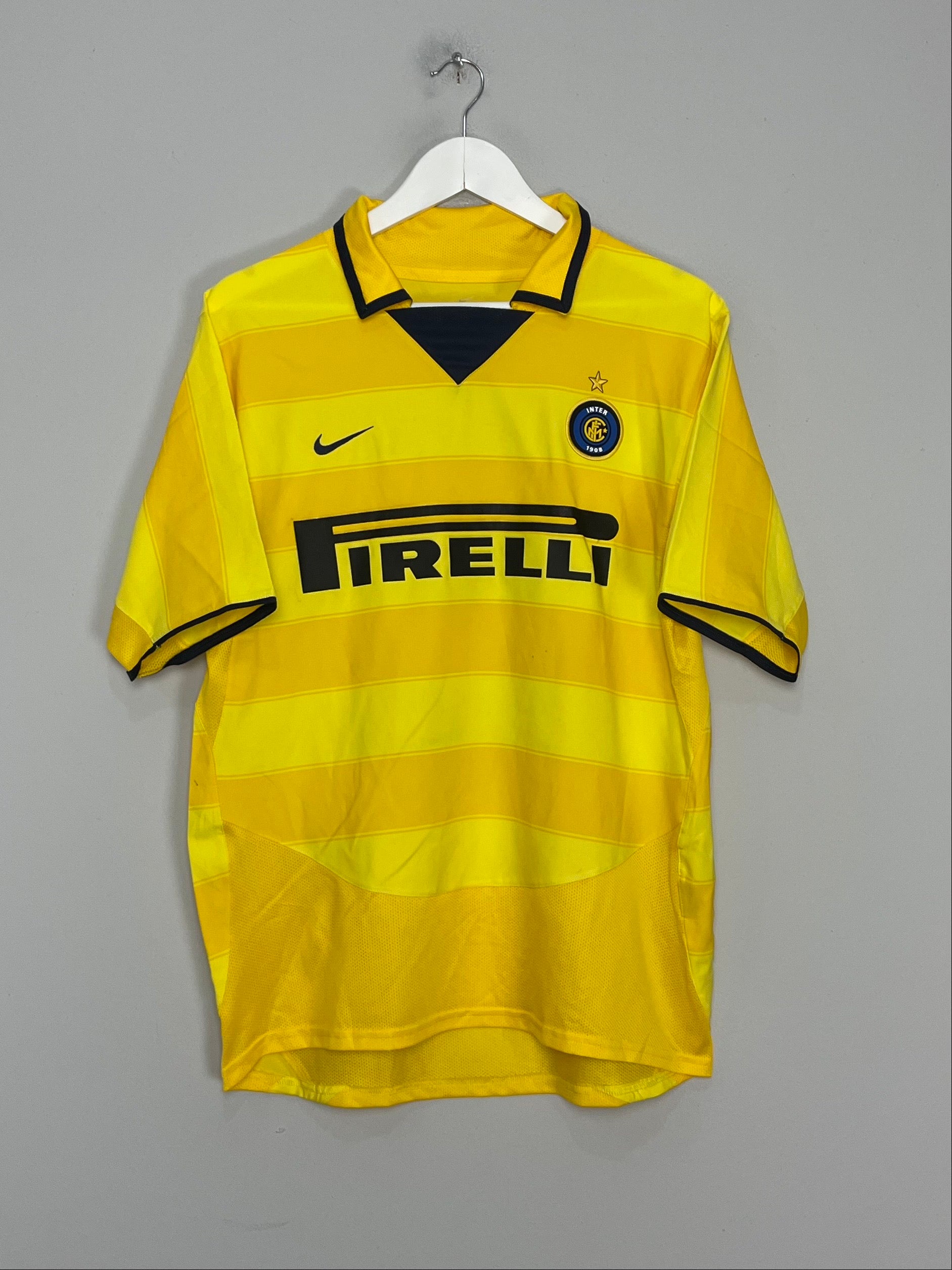 Shop 2003/04 INTER MILAN ADRIANO #10 AWAY SHIRT (M) NIKE, classic football shirts, vintage football shirts & retro soccer jerseys at Cult Kits