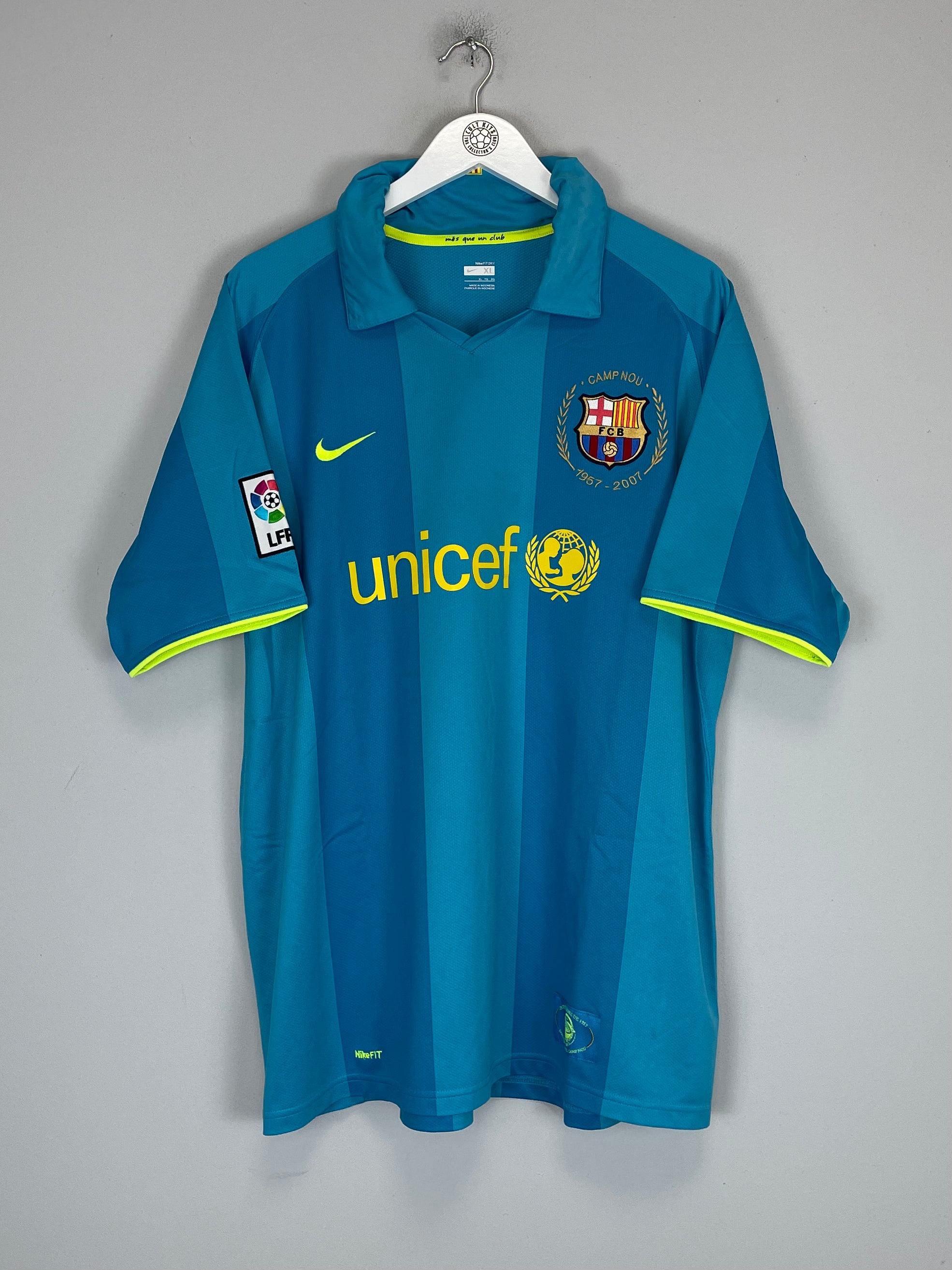 Shop 2007/09 BARCELONA RONALDINHO #10 AWAY SHIRT (XL) NIKE, classic football shirts, vintage football shirts & retro soccer jerseys at Cult Kits