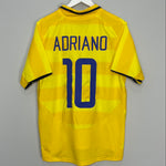 Shop 2003/04 INTER MILAN ADRIANO #10 AWAY SHIRT (M) NIKE, classic football shirts, vintage football shirts & retro soccer jerseys at Cult Kits