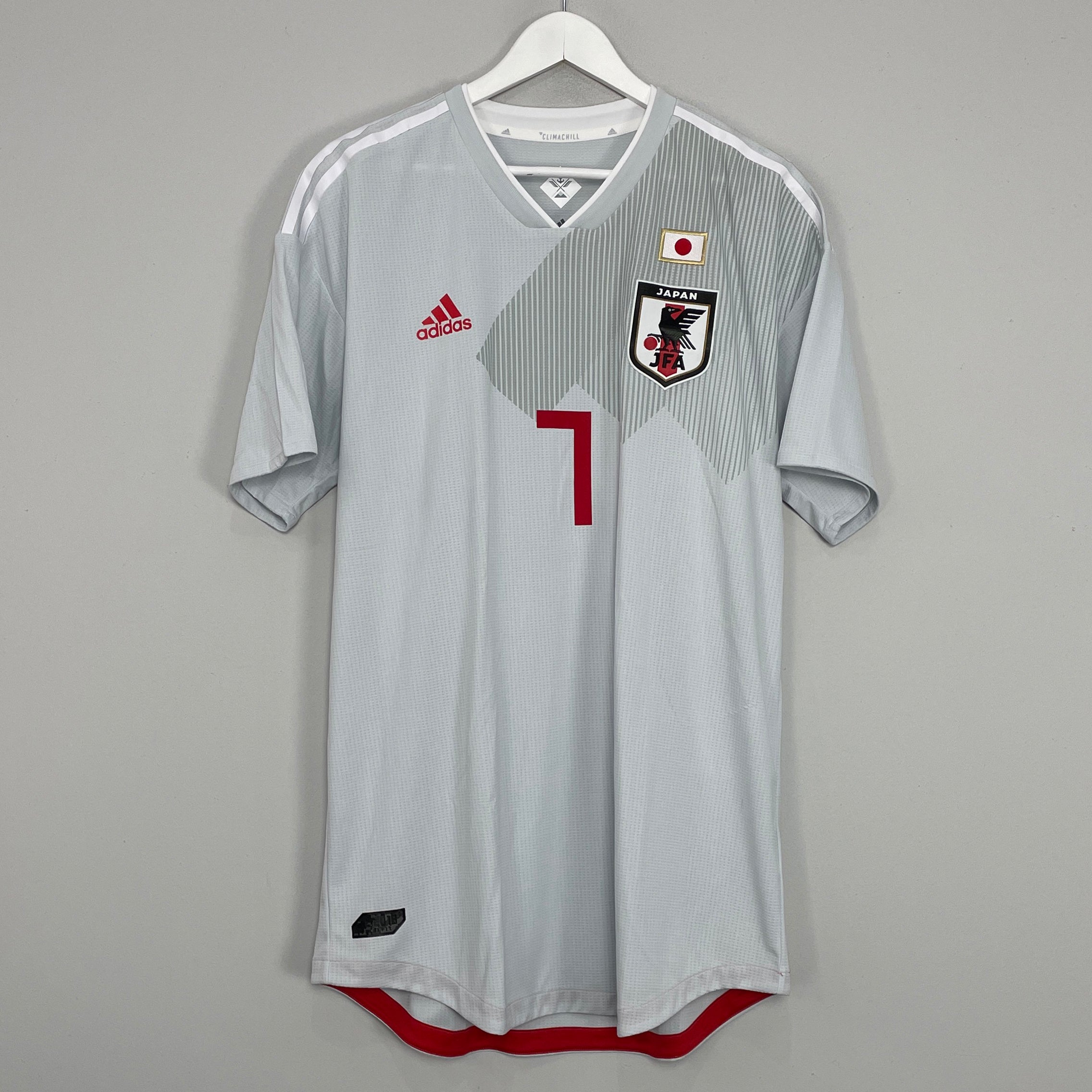 Shop 2018/19 JAPAN SHIBASAKI #7 *BNWT* AWAY SHIRT (XL) ADIDAS, classic football shirts, vintage football shirts & retro soccer jerseys at Cult Kits