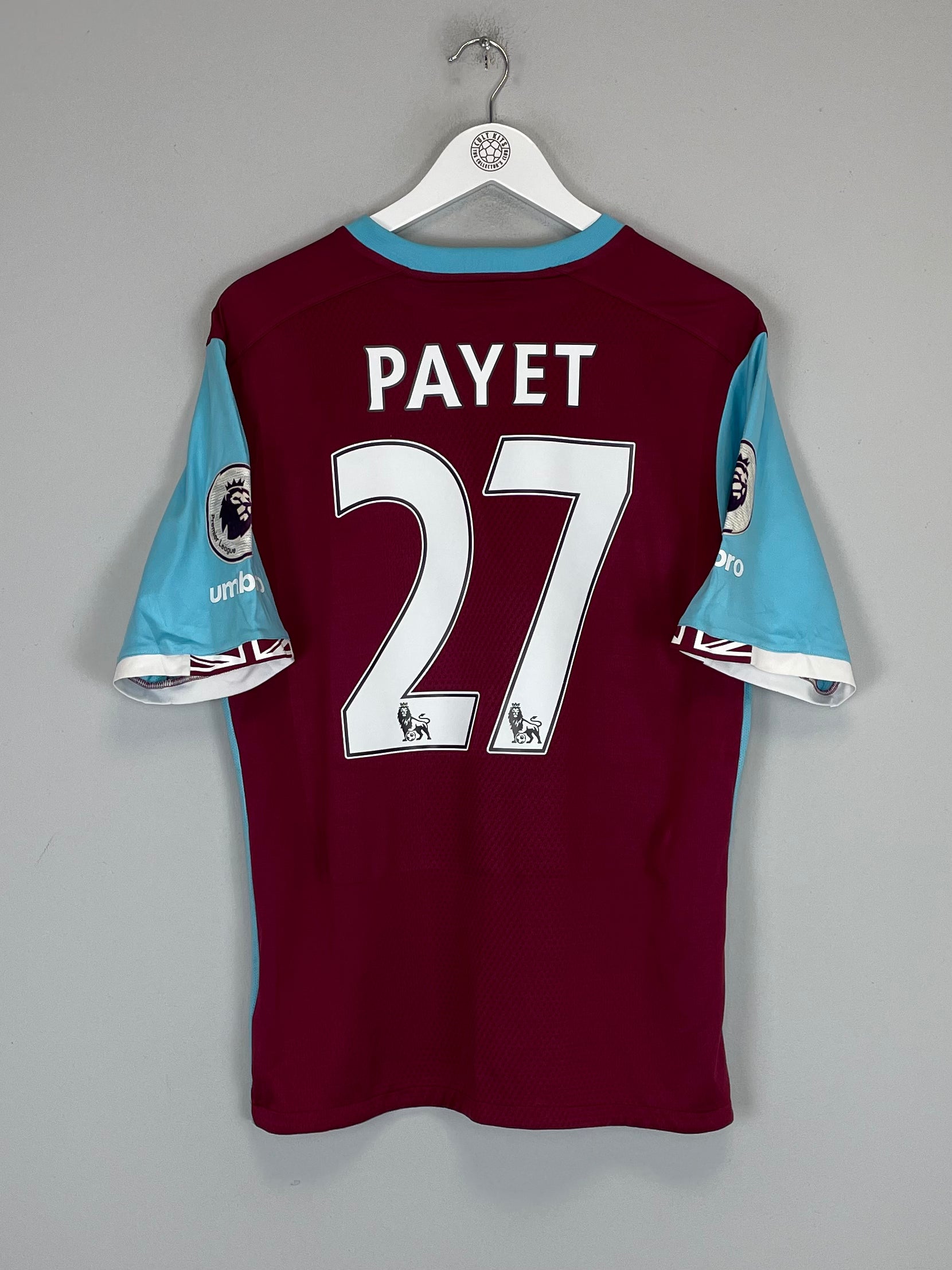 Shop 2016/17 WEST HAM PAYET #27 HOME SHIRT (XL) UMBRO, classic football shirts, vintage football shirts & retro soccer jerseys at Cult Kits