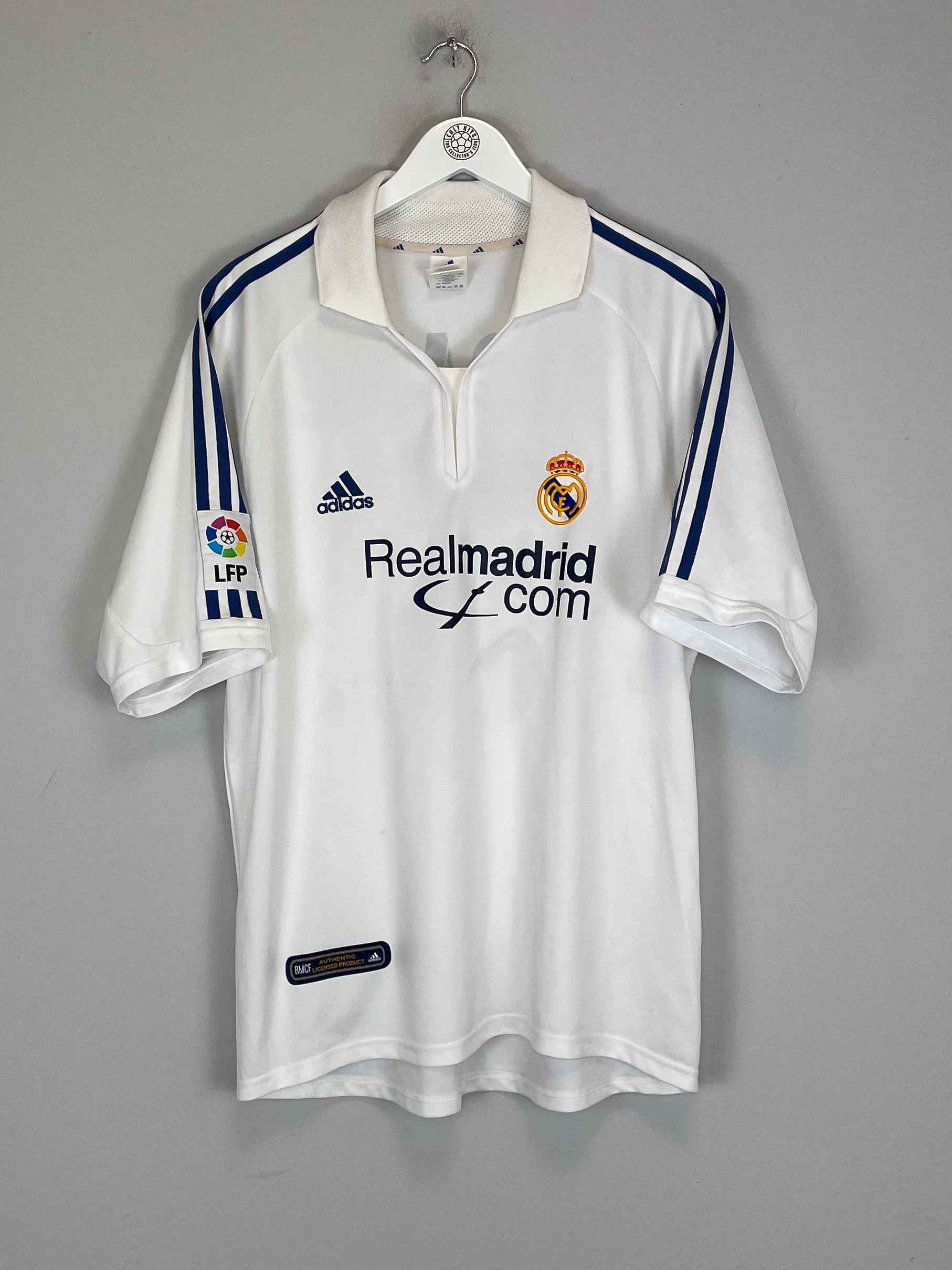 Shop 2001/02 REAL MADRID ZIDANE #5 HOME SHIRT (L) ADIDAS, classic football shirts, vintage football shirts & retro soccer jerseys at Cult Kits