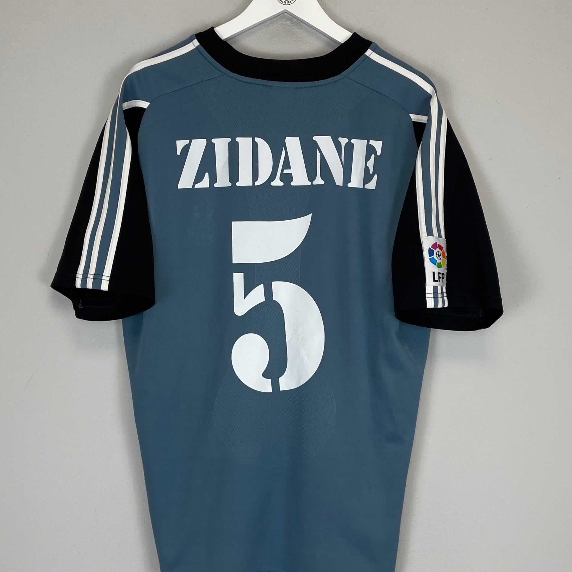 Shop 2001 REAL MADRID ZIDANE #5 THIRD SHIRT (L) ADIDAS, classic football shirts, vintage football shirts & retro soccer jerseys at Cult Kits