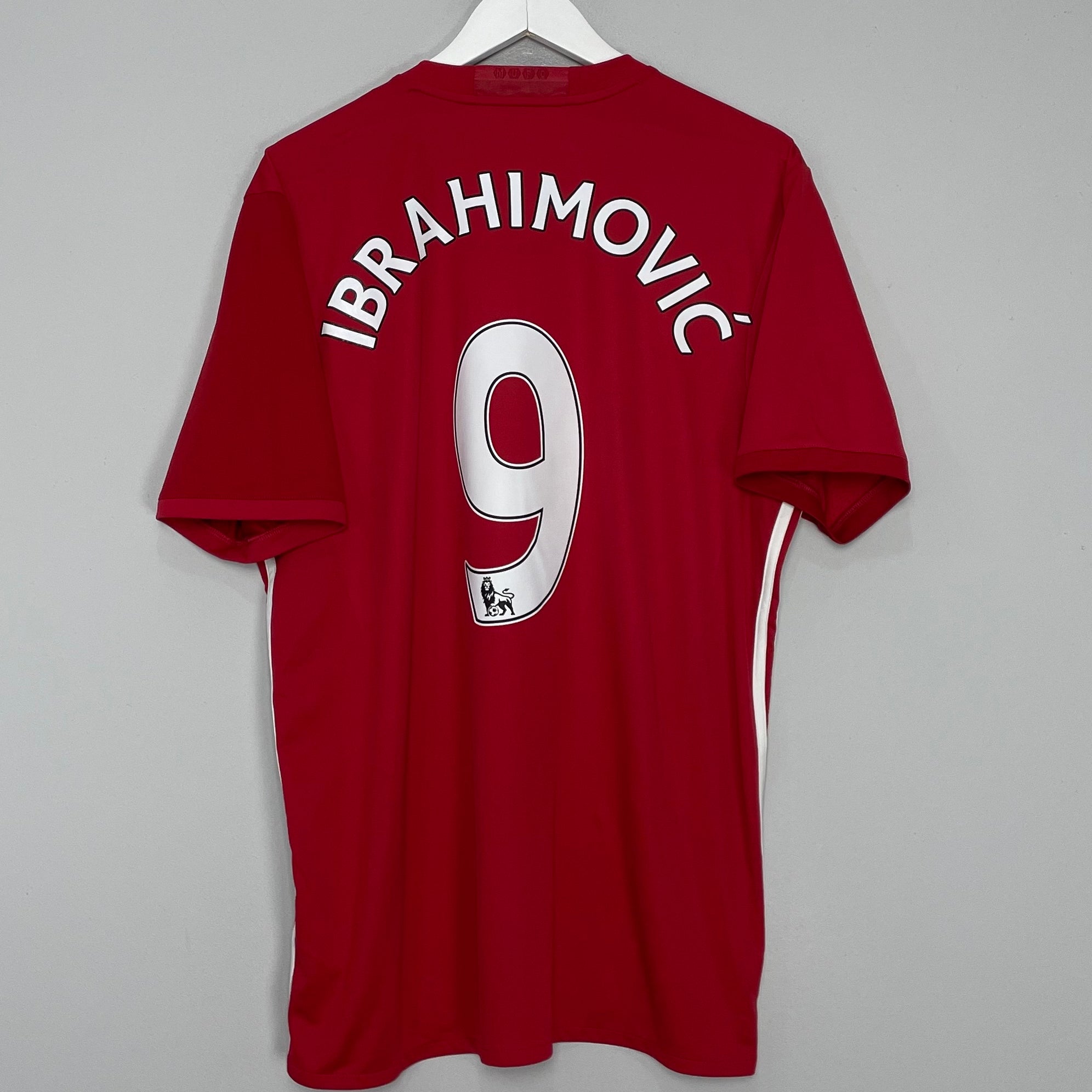 Shop 2016/17 MANCHESTER UNITED IBRAHIMOVIC #9 HOME SHIRT (XL) ADIDAS, classic football shirts, vintage football shirts & retro soccer jerseys at Cult Kits