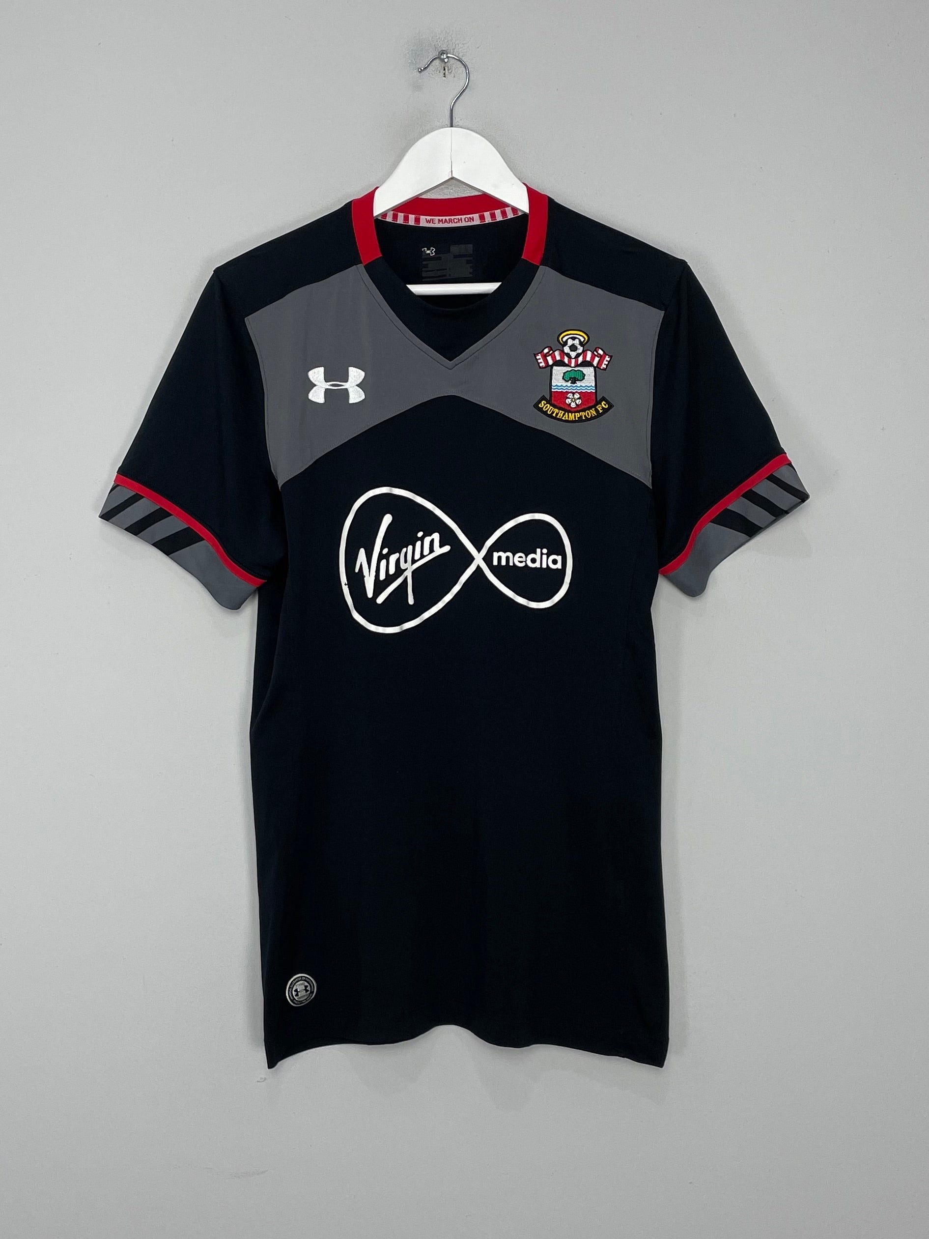 Shop 2016/17 SOUTHAMPTON VIRGIL #17 AWAY SHIRT (L) UNDER ARMOUR, classic football shirts, vintage football shirts & retro soccer jerseys at Cult Kits