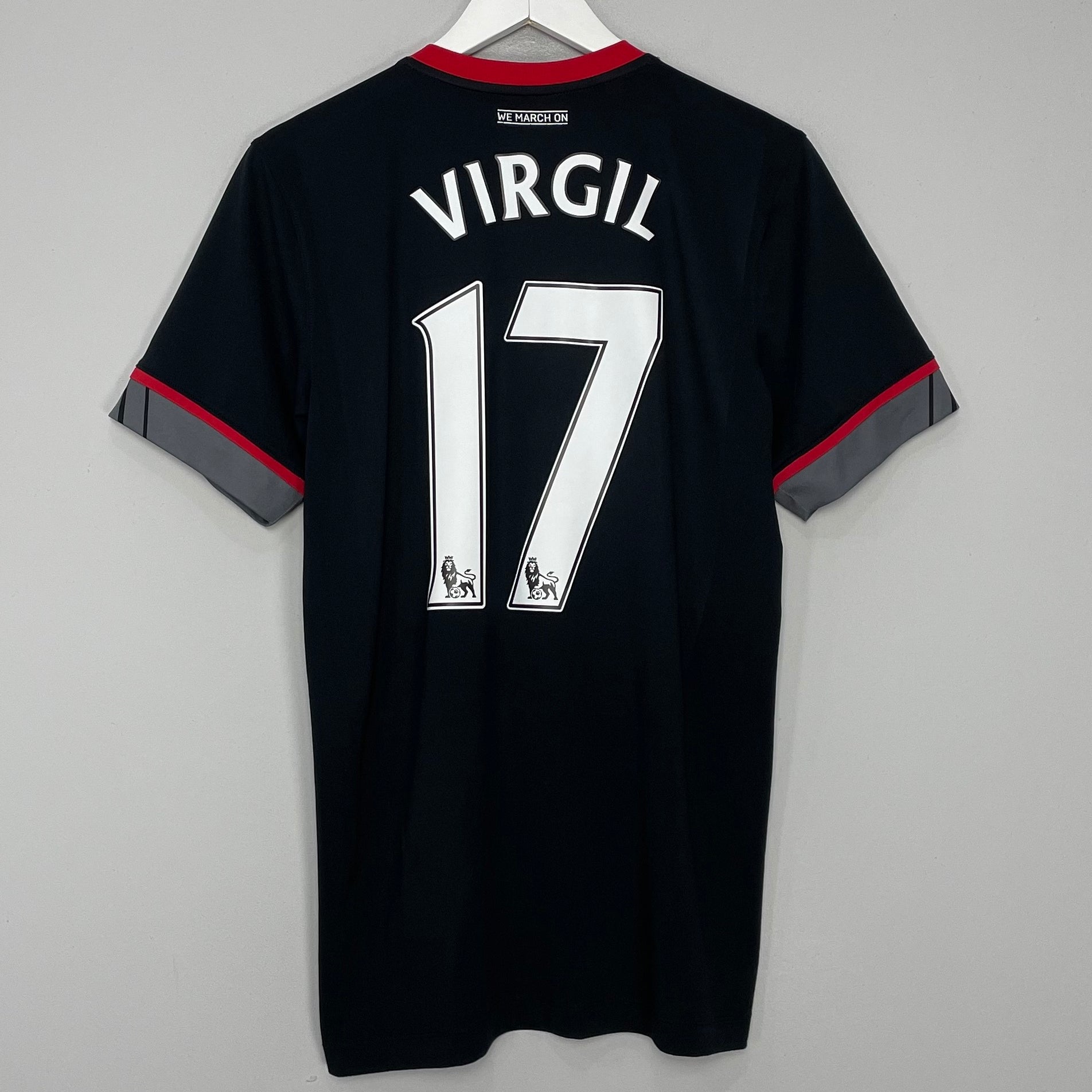 Shop 2016/17 SOUTHAMPTON VIRGIL #17 AWAY SHIRT (L) UNDER ARMOUR, classic football shirts, vintage football shirts & retro soccer jerseys at Cult Kits