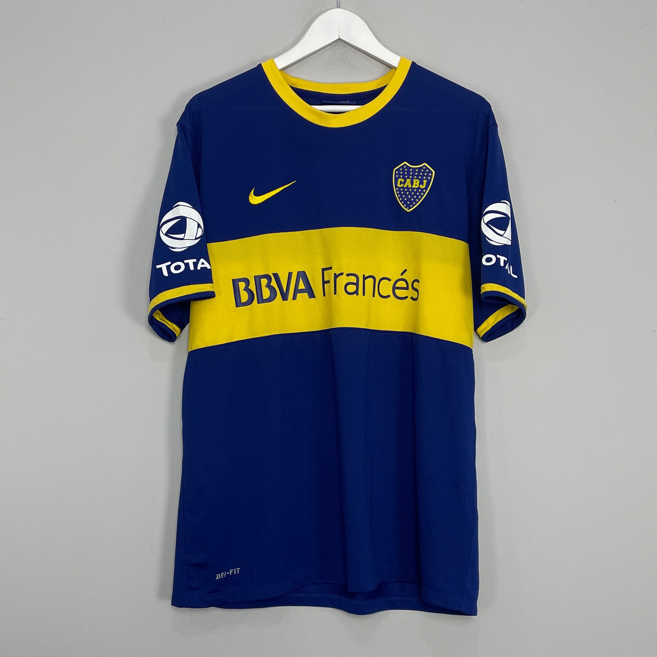 Shop 2013/14 BOCA JUNIORS HOME SHIRT (XL) NIKE, classic football shirts, vintage football shirts & retro soccer jerseys at Cult Kits