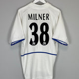 Shop 2002/03 LEEDS UNITED MILNER #38 HOME SHIRT (L) NIKE, classic football shirts, vintage football shirts & retro soccer jerseys at Cult Kits
