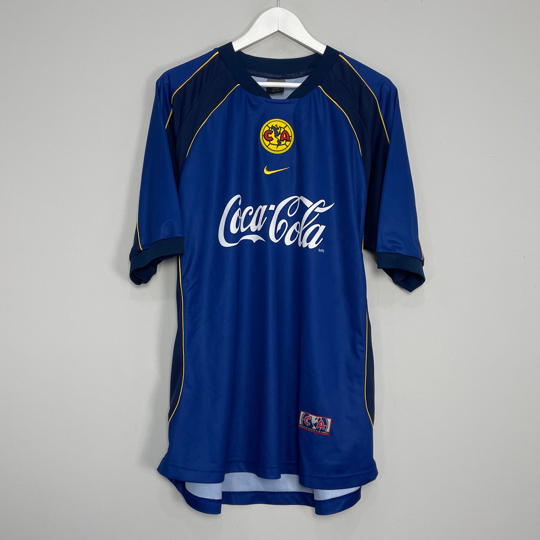 Shop 2001/02 CLUB AMERICA AWAY SHIRT (XL) NIKE, classic football shirts, vintage football shirts & retro soccer jerseys at Cult Kits