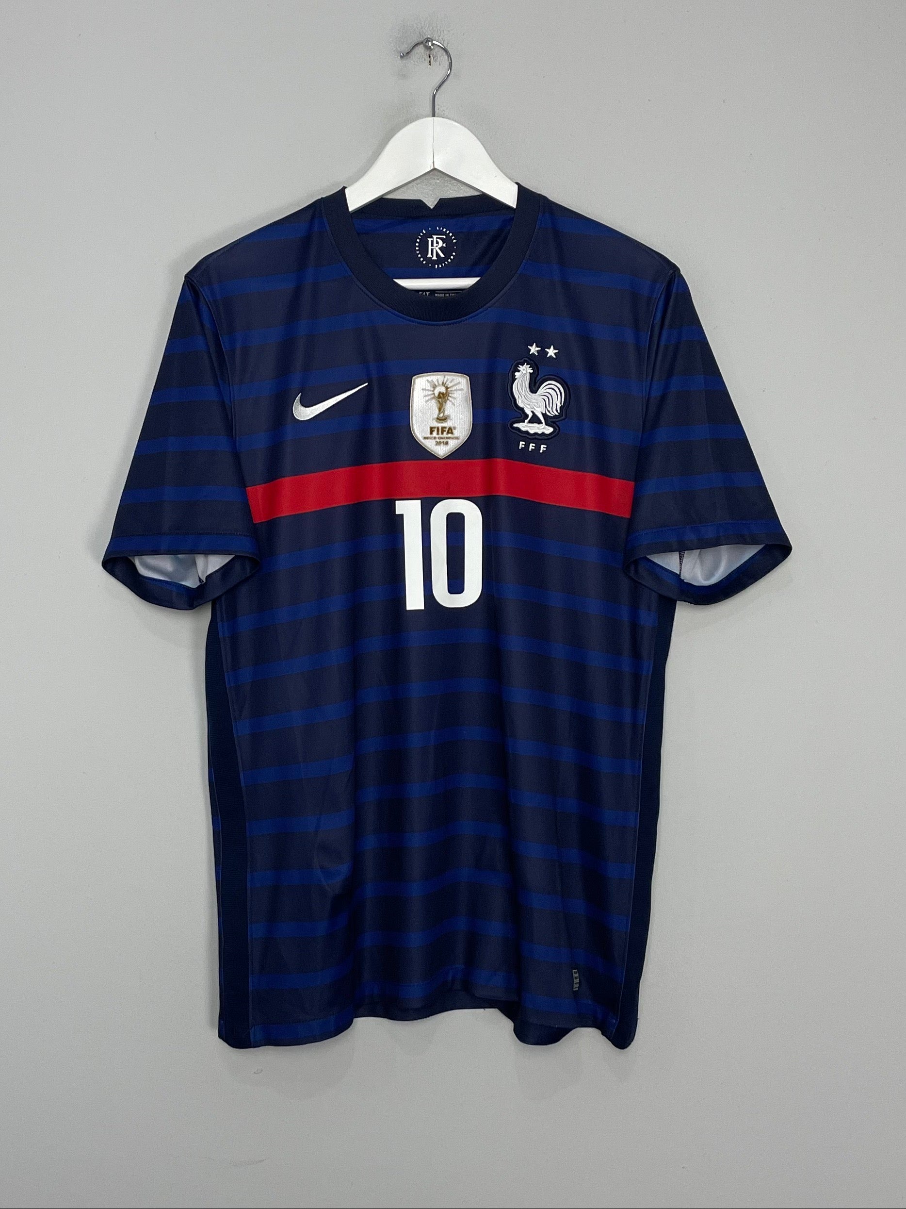 Shop 2020/21 FRANCE MBAPPE #10 HOME SHIRT (L) NIKE, classic football shirts, vintage football shirts & retro soccer jerseys at Cult Kits