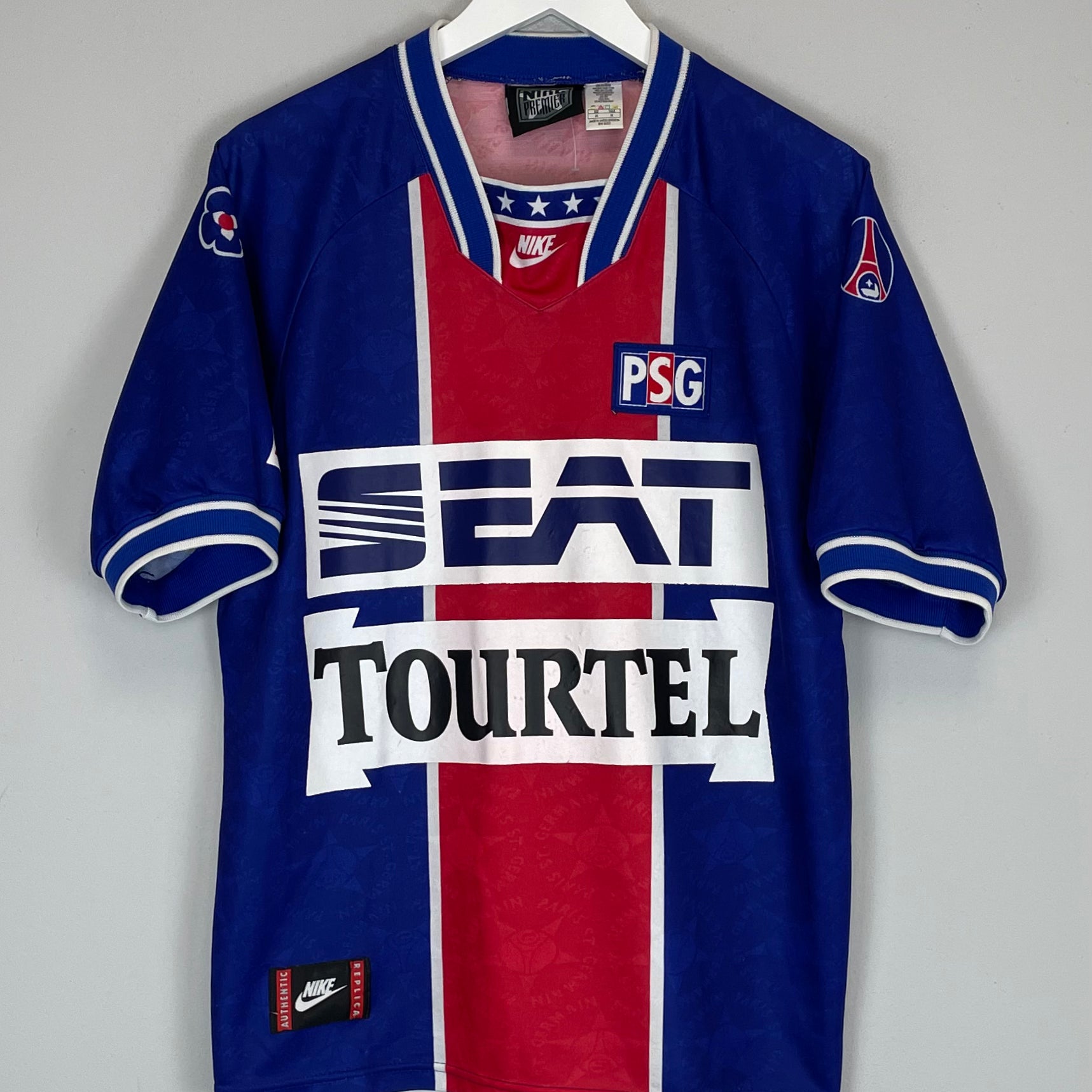 Shop 1994/95 PSG HOME SHIRT (M) NIKE, classic football shirts, vintage football shirts & retro soccer jerseys at Cult Kits