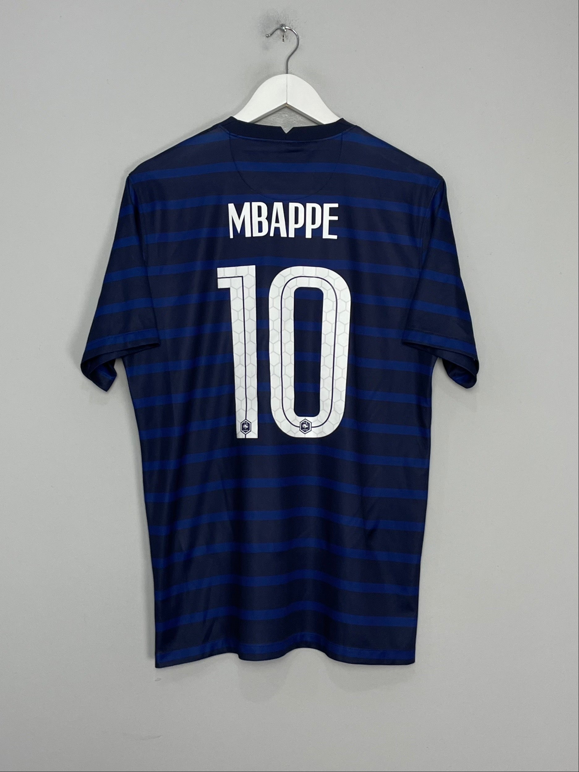 Shop 2020/21 FRANCE MBAPPE #10 HOME SHIRT (L) NIKE, classic football shirts, vintage football shirts & retro soccer jerseys at Cult Kits