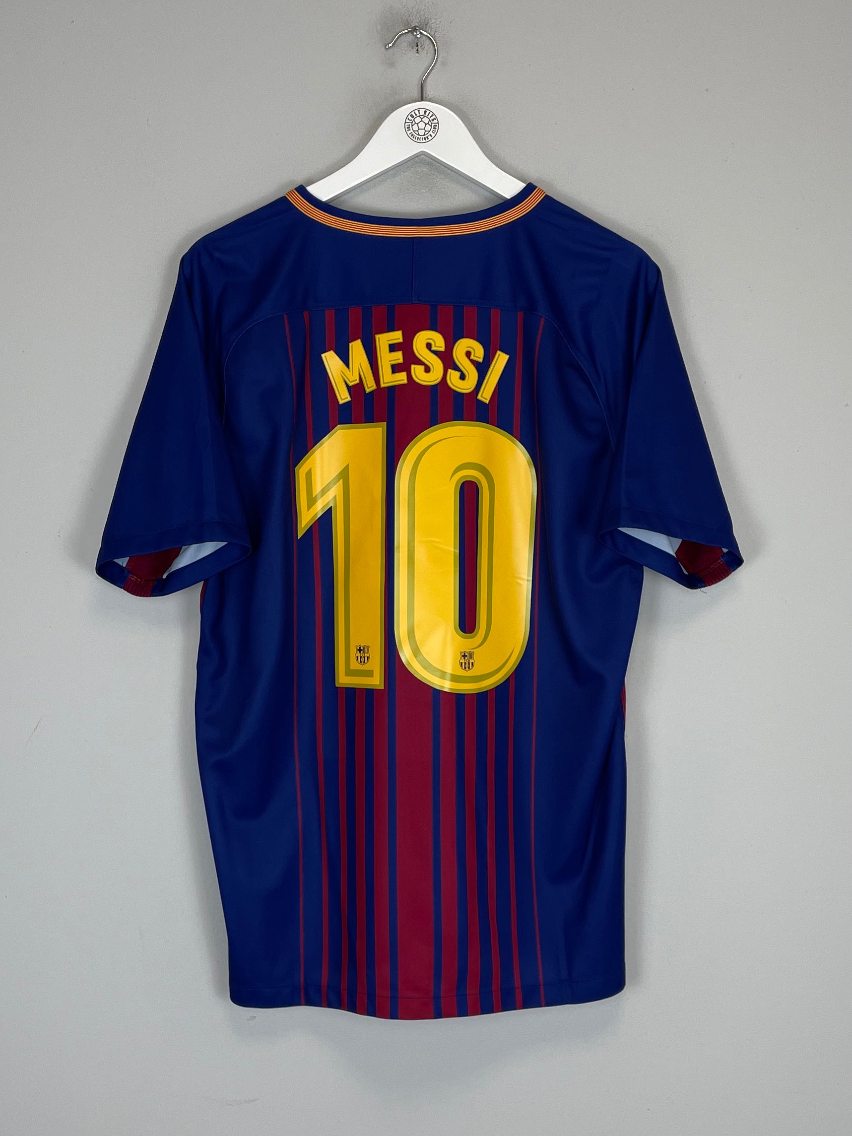 Shop 2017/18 BARCELONA MESSI #10 HOME SHIRT (L) NIKE, classic football shirts, vintage football shirts & retro soccer jerseys at Cult Kits