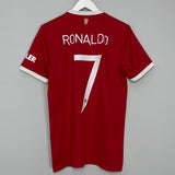 Shop 2021/22 MANCHESTER UNITED RONALDO #7 HOME SHIRT (M) ADIDAS, classic football shirts, vintage football shirts & retro soccer jerseys at Cult Kits
