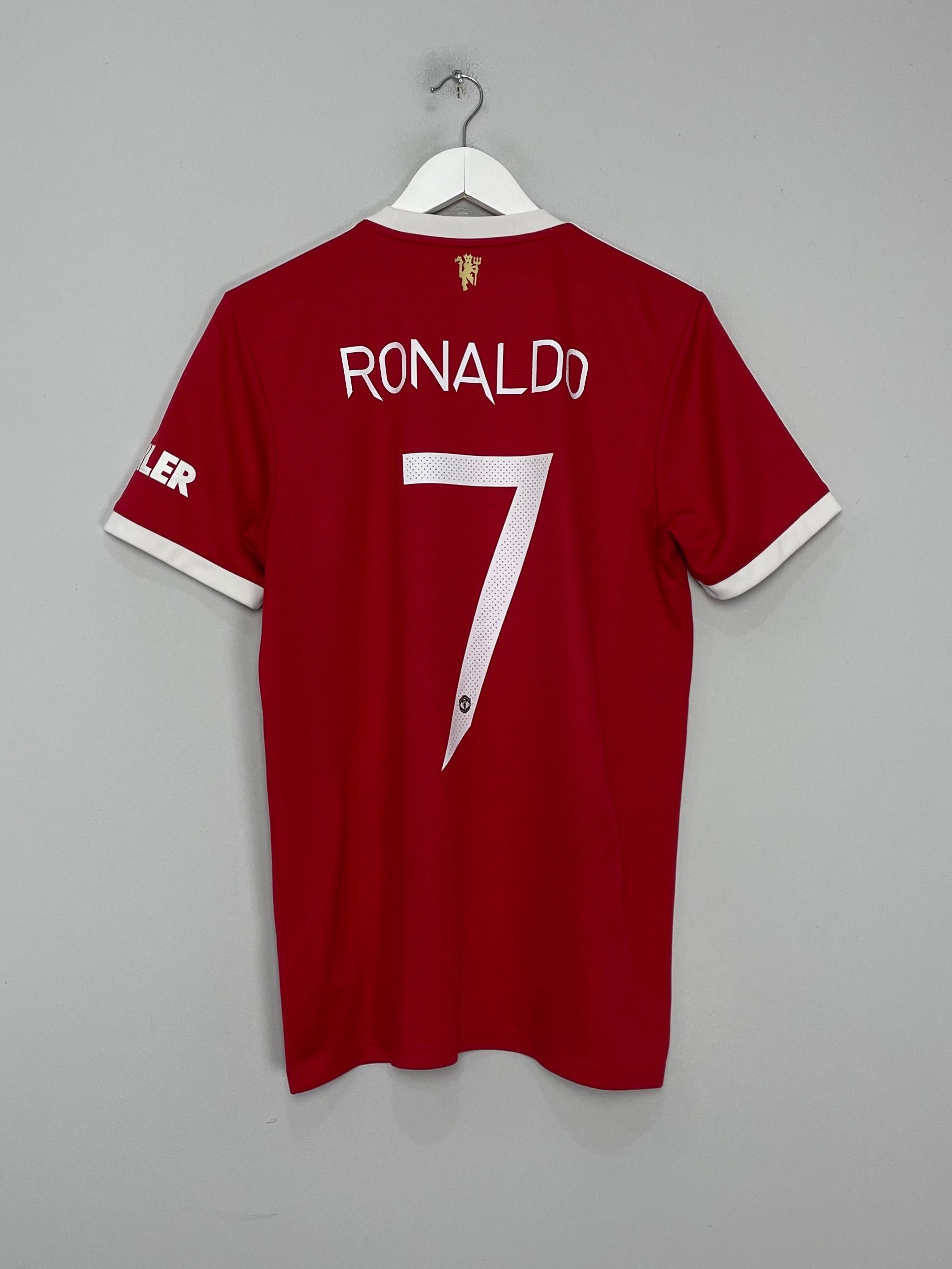 Shop 2021/22 MANCHESTER UNITED RONALDO #7 HOME SHIRT (M) ADIDAS, classic football shirts, vintage football shirts & retro soccer jerseys at Cult Kits