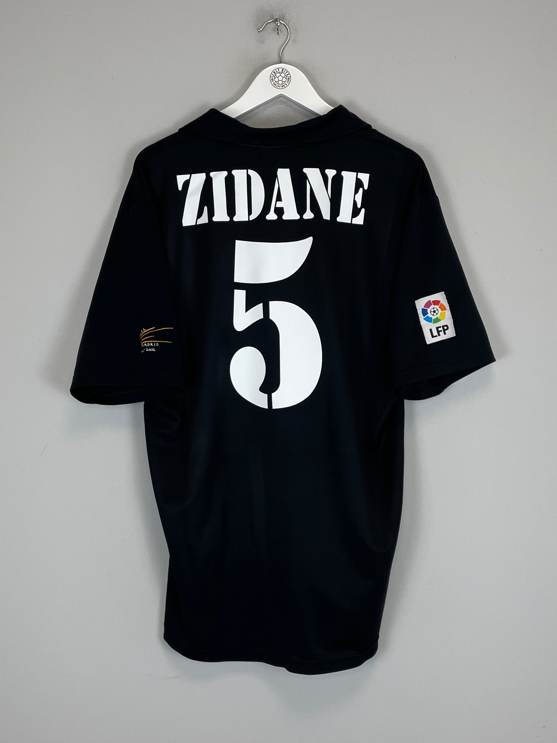 Shop 2002/03 REAL MADRID ZIDANE #5 *CENTENARY* AWAY SHIRT (L) ADIDAS, classic football shirts, vintage football shirts & retro soccer jerseys at Cult Kits