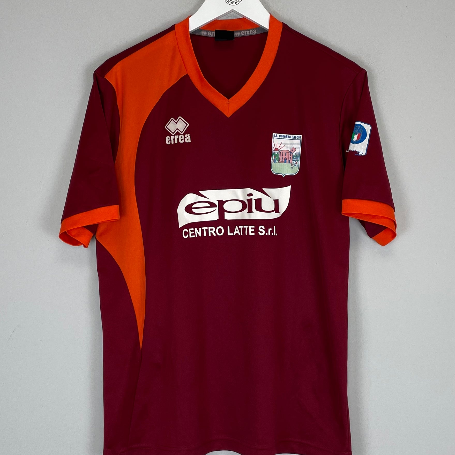 Shop US SAVARNA CALCIO #9 SHIRT (L) ERREA, classic football shirts, vintage football shirts & retro soccer jerseys at Cult Kits