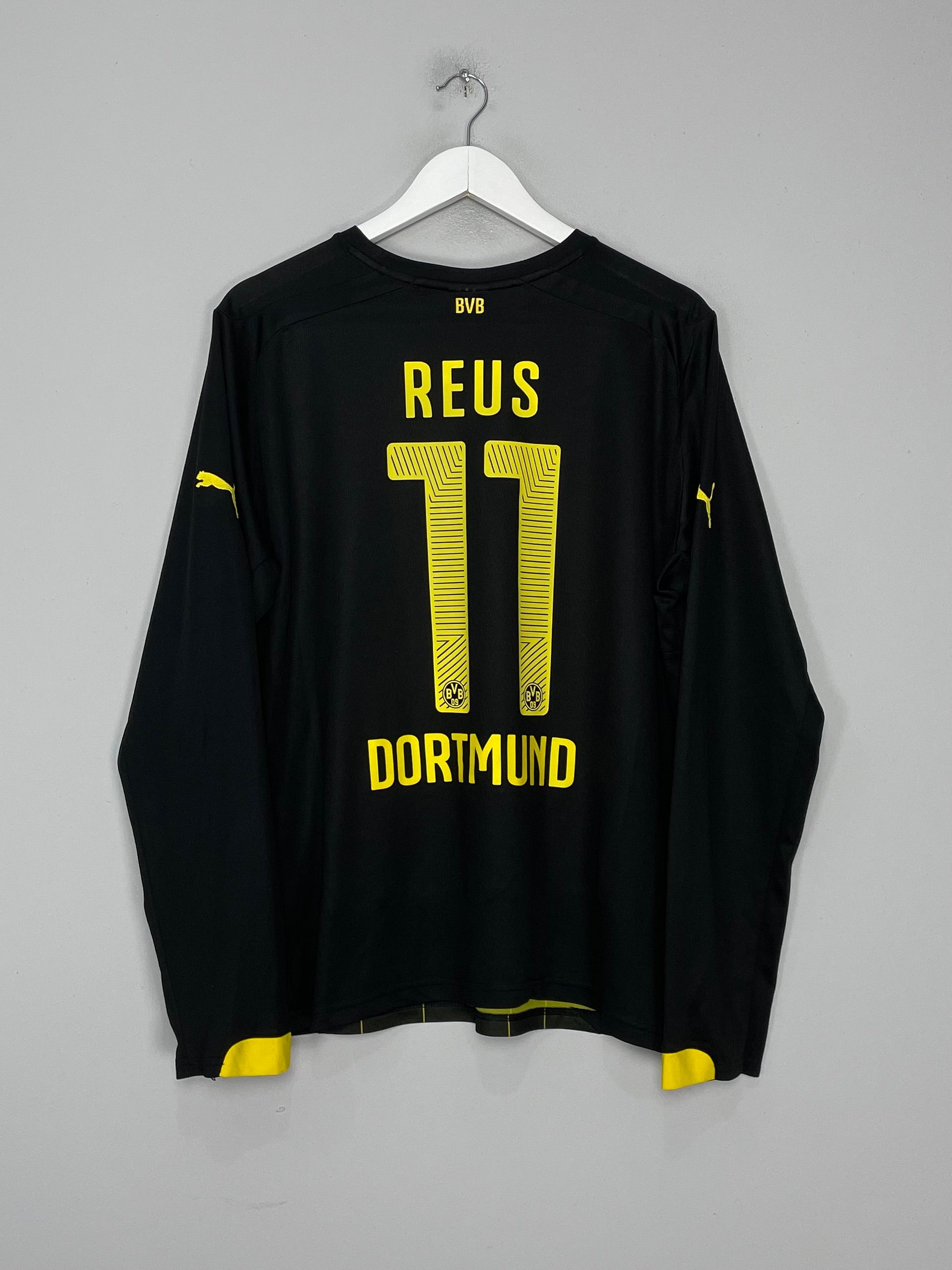 Shop 2014/15 DORTMUND REUS #11 L/S AWAY SHIRT (L) PUMA, classic football shirts, vintage football shirts & retro soccer jerseys at Cult Kits