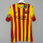 Shop 2013/14 BARCELONA MESSI #10 *BNWT* AWAY SHIRT (L) NIKE, classic football shirts, vintage football shirts & retro soccer jerseys at Cult Kits