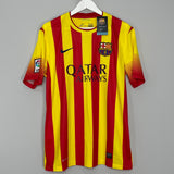 Shop 2013/14 BARCELONA MESSI #10 *BNWT* AWAY SHIRT (L) NIKE, classic football shirts, vintage football shirts & retro soccer jerseys at Cult Kits