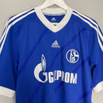 Shop 2012/13 SCHALKE HOME SHIRT (L) ADIDAS, classic football shirts, vintage football shirts & retro soccer jerseys at Cult Kits