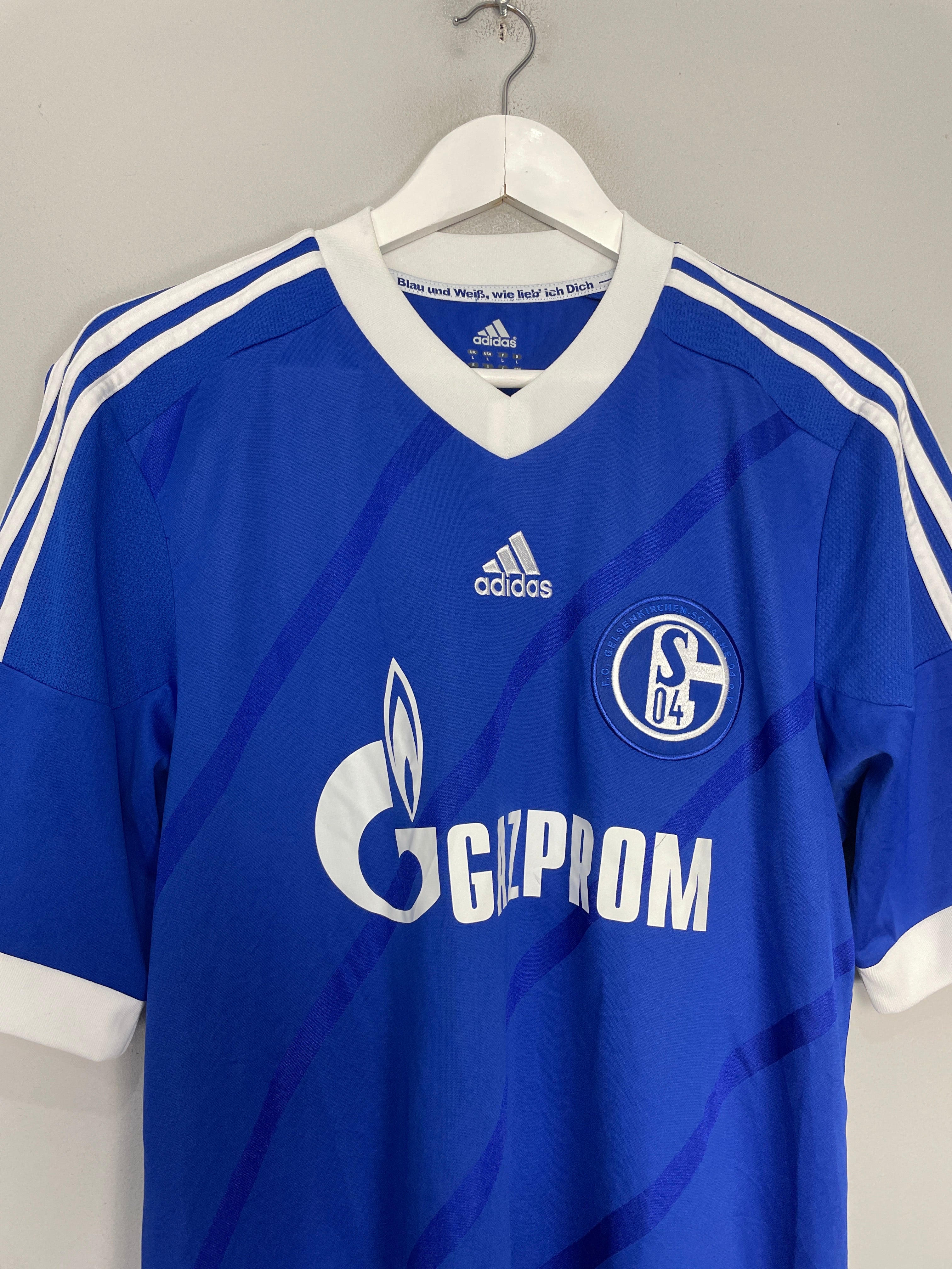 Shop 2012/13 SCHALKE HOME SHIRT (L) ADIDAS, classic football shirts, vintage football shirts & retro soccer jerseys at Cult Kits