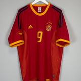 Shop 2002/04 SPAIN MORIENTES #9 HOME SHIRT (XL) ADIDAS, classic football shirts, vintage football shirts & retro soccer jerseys at Cult Kits