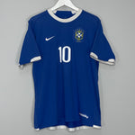 Shop 2006/07 BRAZIL RONALDINHO #10 AWAY SHIRT (L) NIKE, classic football shirts, vintage football shirts & retro soccer jerseys at Cult Kits
