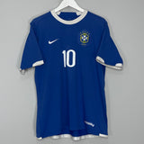 Shop 2006/07 BRAZIL RONALDINHO #10 AWAY SHIRT (L) NIKE, classic football shirts, vintage football shirts & retro soccer jerseys at Cult Kits
