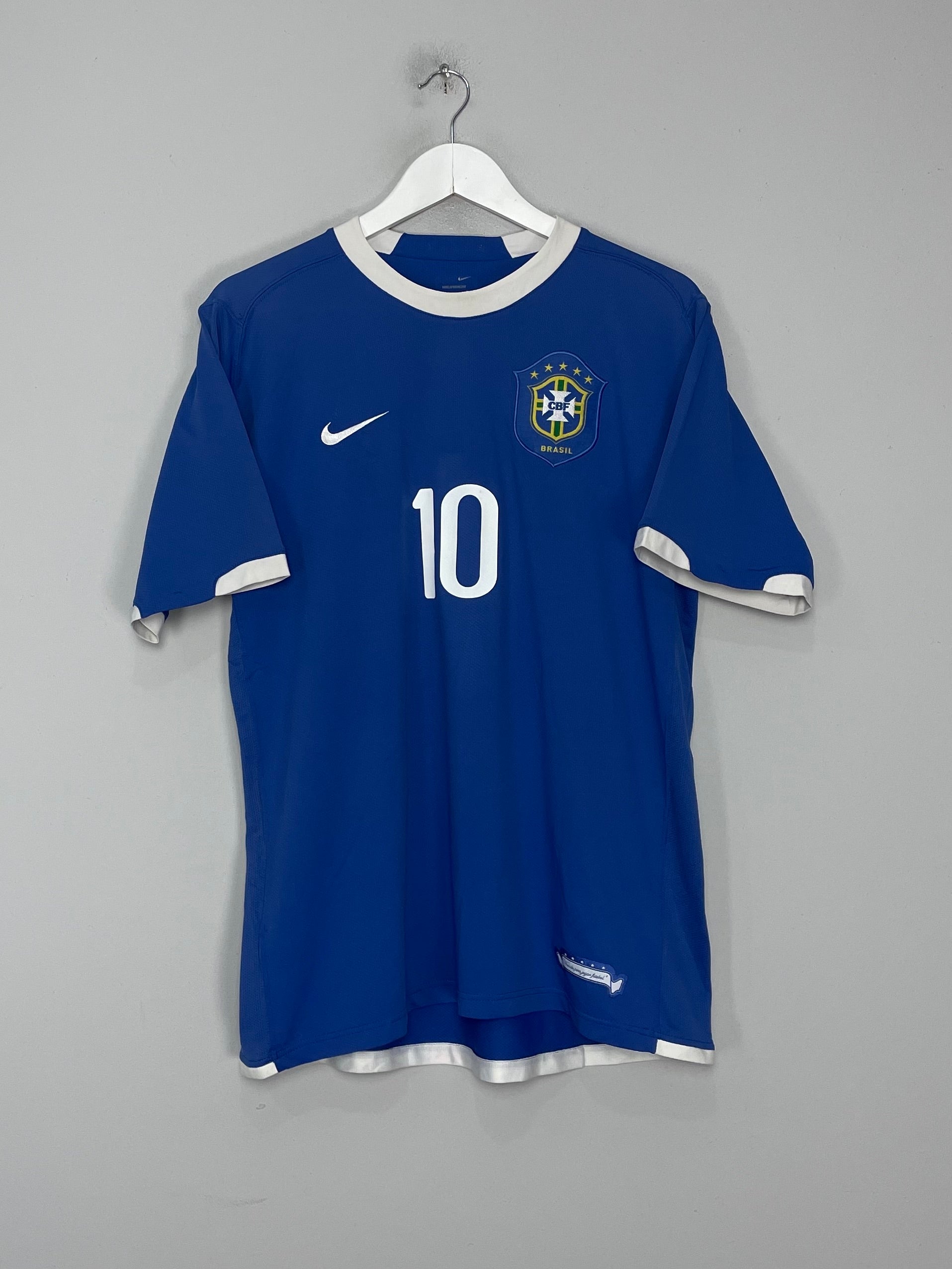 Shop 2006/07 BRAZIL RONALDINHO #10 AWAY SHIRT (L) NIKE, classic football shirts, vintage football shirts & retro soccer jerseys at Cult Kits