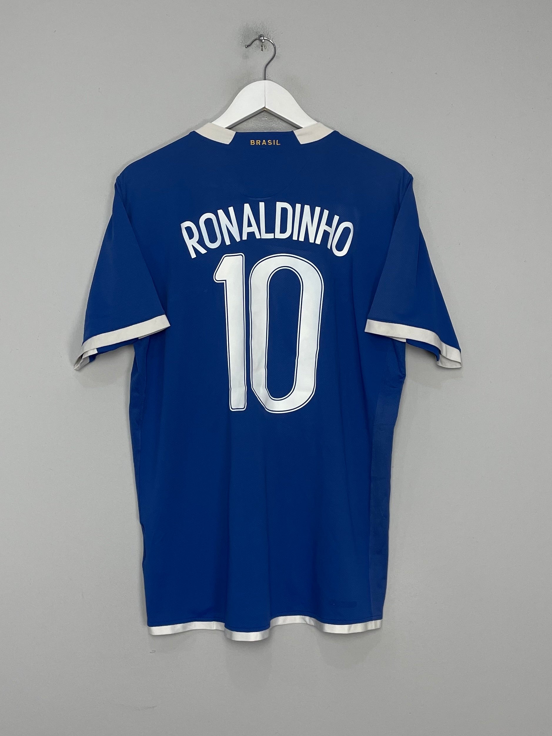 Shop 2006/07 BRAZIL RONALDINHO #10 AWAY SHIRT (L) NIKE, classic football shirts, vintage football shirts & retro soccer jerseys at Cult Kits