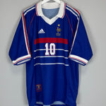 Shop 1998/00 FRANCE ZIDANE #10 HOME SHIRT (XL) ADIDAS, classic football shirts, vintage football shirts & retro soccer jerseys at Cult Kits