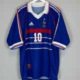 Shop 1998/00 FRANCE ZIDANE #10 HOME SHIRT (XL) ADIDAS, classic football shirts, vintage football shirts & retro soccer jerseys at Cult Kits