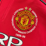 1998/00 Manchester United Beckham #7 'Treble Winners' Home Shirt (M) Umbro