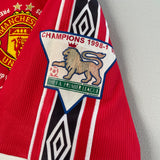 1998/00 Manchester United Beckham #7 'Treble Winners' Home Shirt (M) Umbro