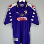Shop 1998/99 FIORENTINA PROTOTYPE HOME SHIRT (L) FILA, classic football shirts, vintage football shirts & retro soccer jerseys at Cult Kits