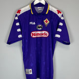 Shop 1998/99 FIORENTINA PROTOTYPE HOME SHIRT (L) FILA, classic football shirts, vintage football shirts & retro soccer jerseys at Cult Kits
