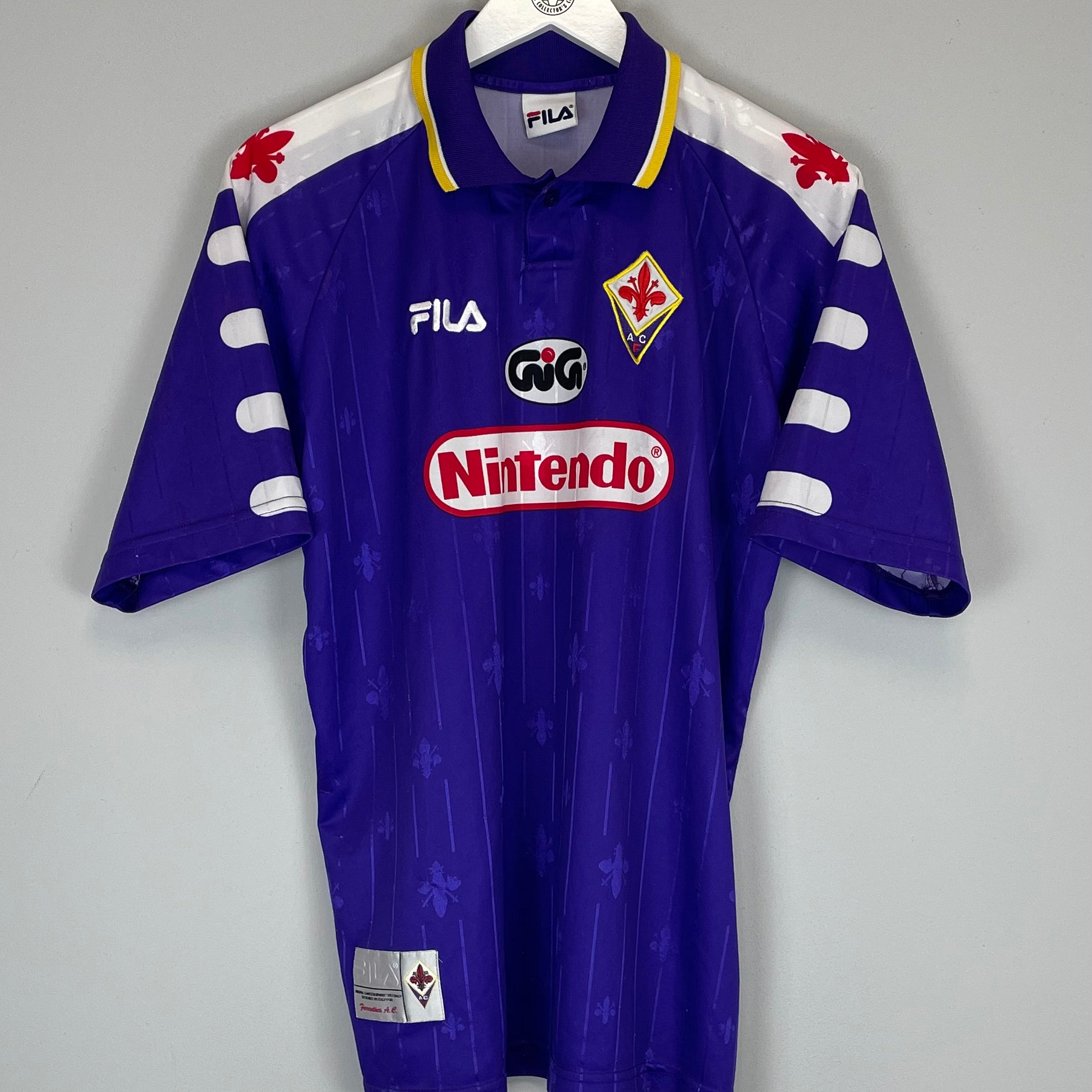 Shop 1998/99 FIORENTINA PROTOTYPE HOME SHIRT (L) FILA, classic football shirts, vintage football shirts & retro soccer jerseys at Cult Kits