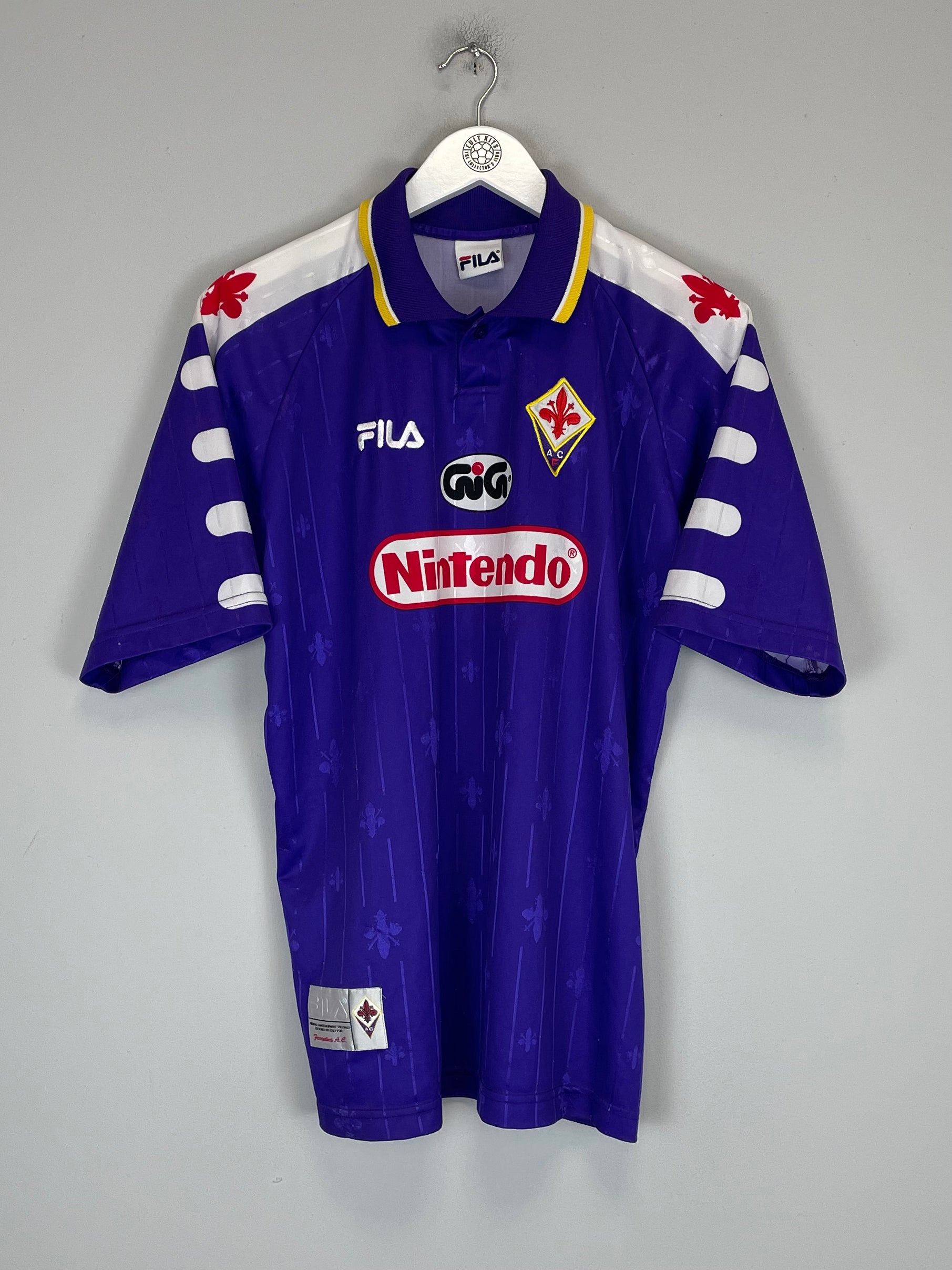 Shop 1998/99 FIORENTINA PROTOTYPE HOME SHIRT (L) FILA, classic football shirts, vintage football shirts & retro soccer jerseys at Cult Kits