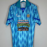 Shop 1998/99 NINJA TURTLES X JAPANESE MOVIE MASHUP #7 SHIRT (L) GALEX, classic football shirts, vintage football shirts & retro soccer jerseys at Cult Kits
