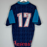Shop 1995/96 ARSENAL #17 AWAY SHIRT (L) NIKE, classic football shirts, vintage football shirts & retro soccer jerseys at Cult Kits