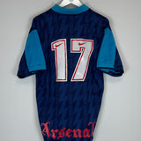 Shop 1995/96 ARSENAL #17 AWAY SHIRT (L) NIKE, classic football shirts, vintage football shirts & retro soccer jerseys at Cult Kits