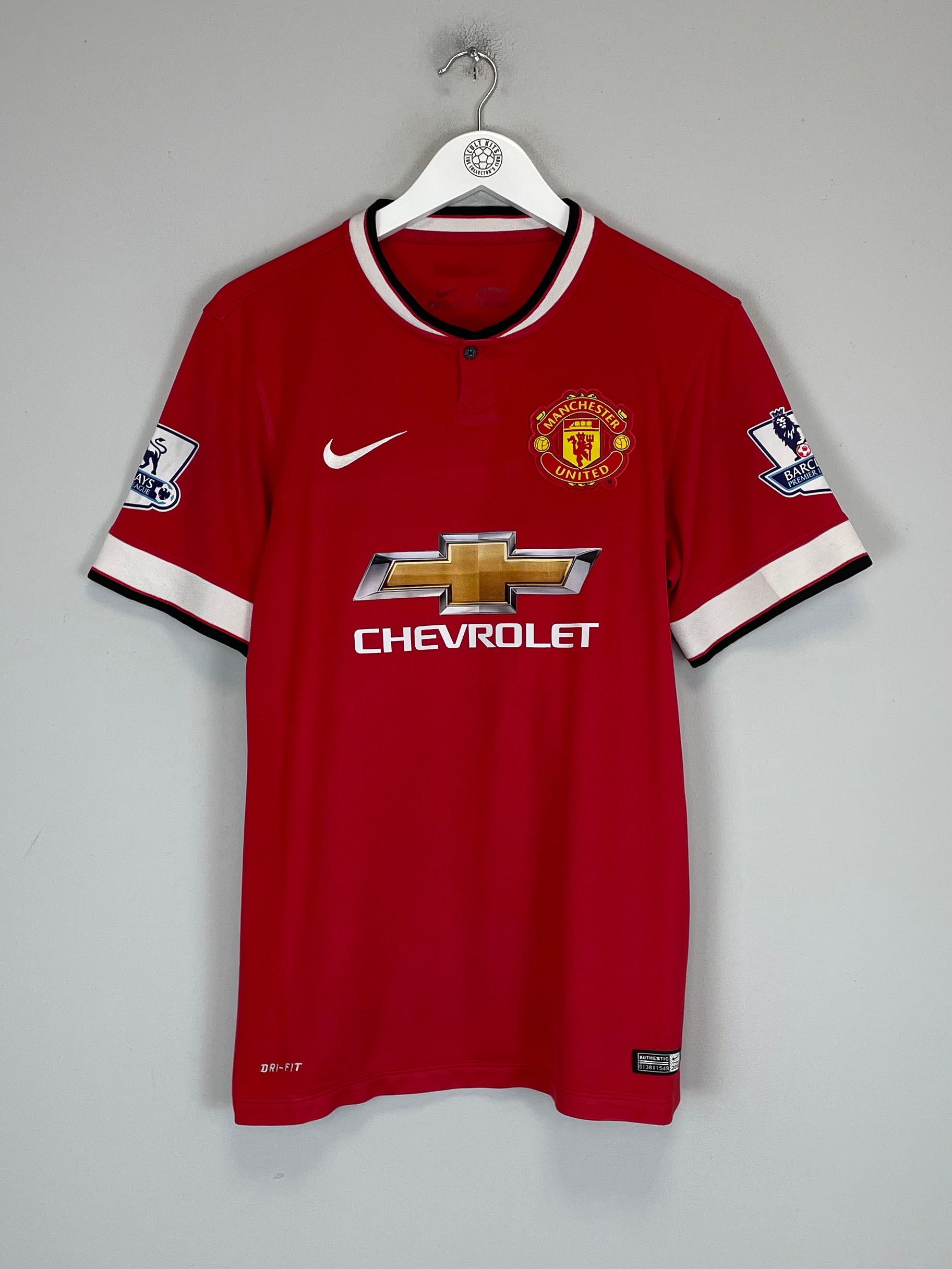 Shop 2014/15 MANCHESTER UNITED V.PERSIE #20 HOME SHIRT (L) NIKE, classic football shirts, vintage football shirts & retro soccer jerseys at Cult Kits