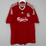 Shop 2008/10 LIVERPOOL GERRARD #8 HOME SHIRTS (XL) ADIDAS, classic football shirts, vintage football shirts & retro soccer jerseys at Cult Kits