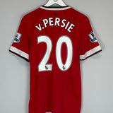 Shop 2014/15 MANCHESTER UNITED V.PERSIE #20 HOME SHIRT (L) NIKE, classic football shirts, vintage football shirts & retro soccer jerseys at Cult Kits