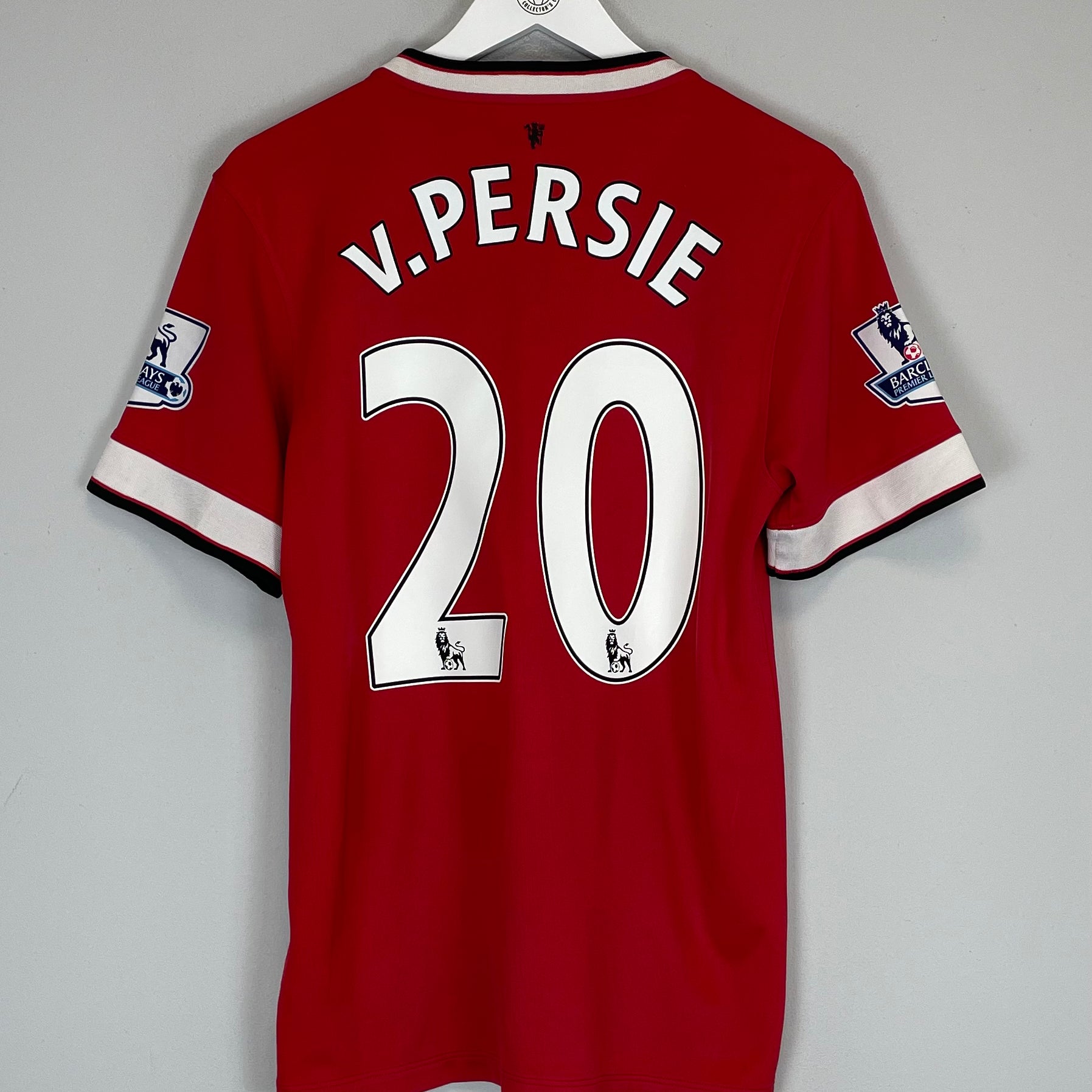 Shop 2014/15 MANCHESTER UNITED V.PERSIE #20 HOME SHIRT (L) NIKE, classic football shirts, vintage football shirts & retro soccer jerseys at Cult Kits